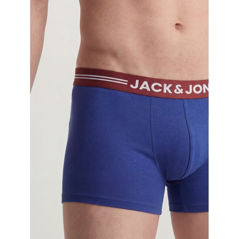 Jack & Jones Jack & Jones Heren Boxershorts Trunks JACLICHFIELD 3-Pack Blauw/Rood/Groen