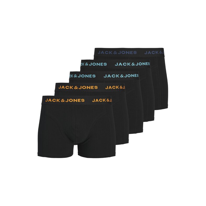 Jack & Jones Jack & Jones Men's Boxer Shorts Trunks JACLAD 5-Pack Solid Black