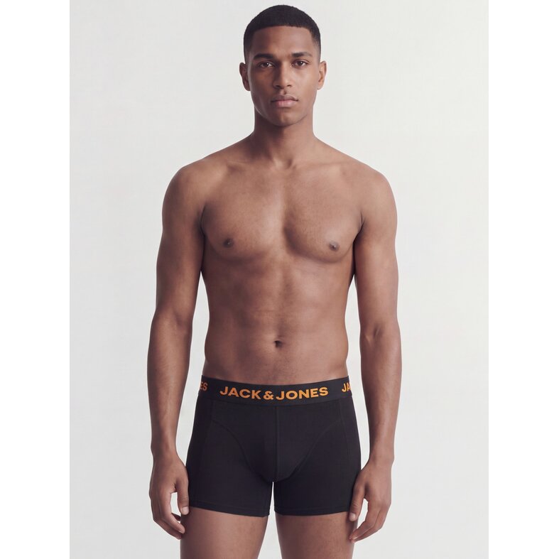 Jack & Jones Jack & Jones Men's Boxer Shorts Trunks JACLAD 5-Pack Solid Black