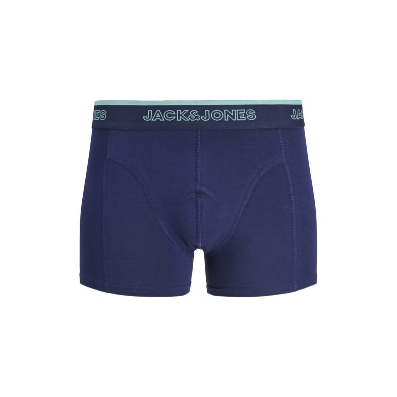 Jack & Jones Jack & Jones Heren Boxershorts Trunks JACAARON FLOWER 12-Pack Donkerblauw/Zwart