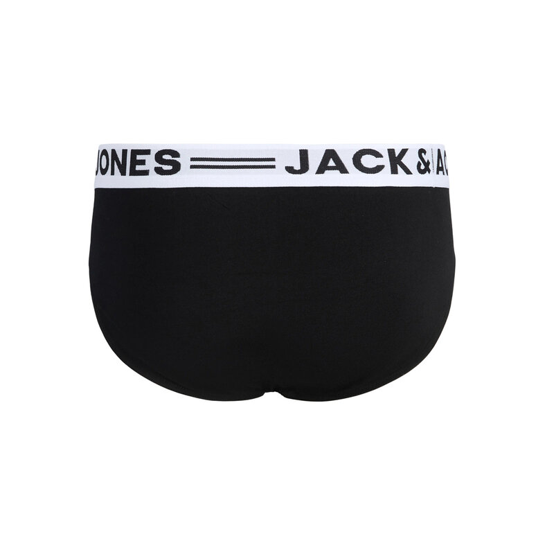 Jack & Jones Jack & Jones Heren Slips Casual Briefs JACSENSE 3-Pack Effen Zwart