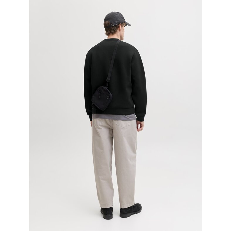 Jack & Jones Jack & Jones Heren Trui JCOFUSION SCUBA Sweatshirt Logo Print Zwart