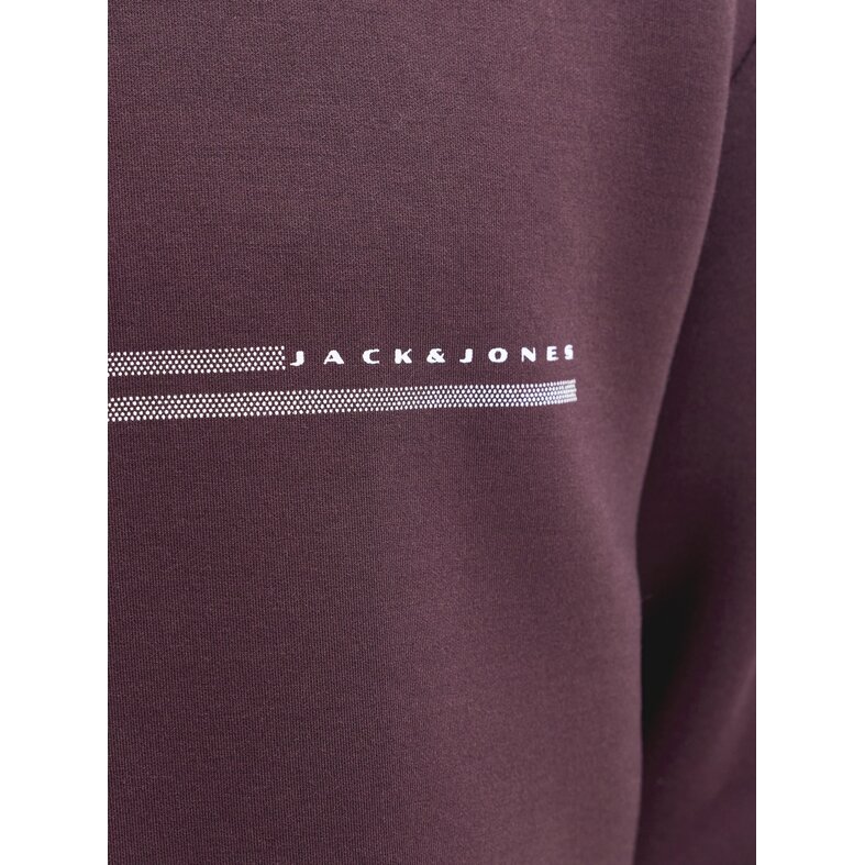 Jack & Jones Jack & Jones Heren Trui JCOFUSION SCUBA Sweatshirt Logo Print Rood