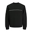 Jack & Jones Jack & Jones Men's JCOFUSION SCUBA Sweatshirt Logo Print Black