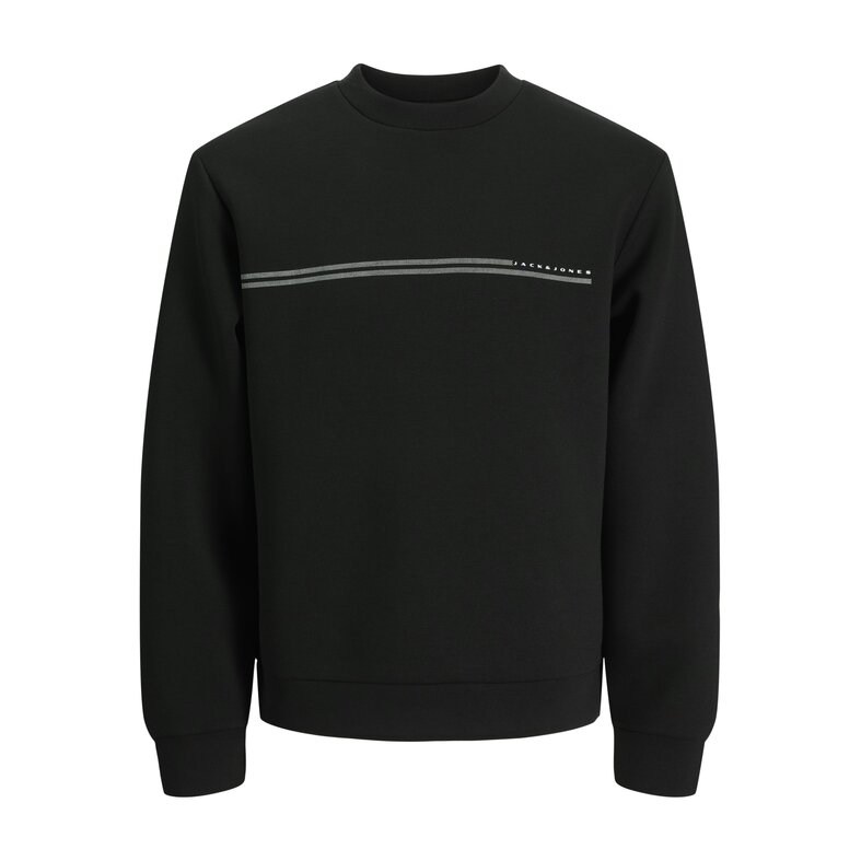 Jack & Jones Jack & Jones Heren Trui JCOFUSION SCUBA Sweatshirt Logo Print Zwart