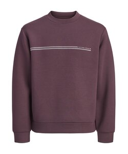 Jack & Jones Heren Trui JCOFUSION SCUBA Sweatshirt Logo Print Rood
