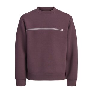 Jack & Jones Heren Trui JCOFUSION SCUBA Sweatshirt Logo Print Rood