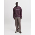 Jack & Jones Jack & Jones Men's JCOFUSION SCUBA Sweatshirt Logo Print Red