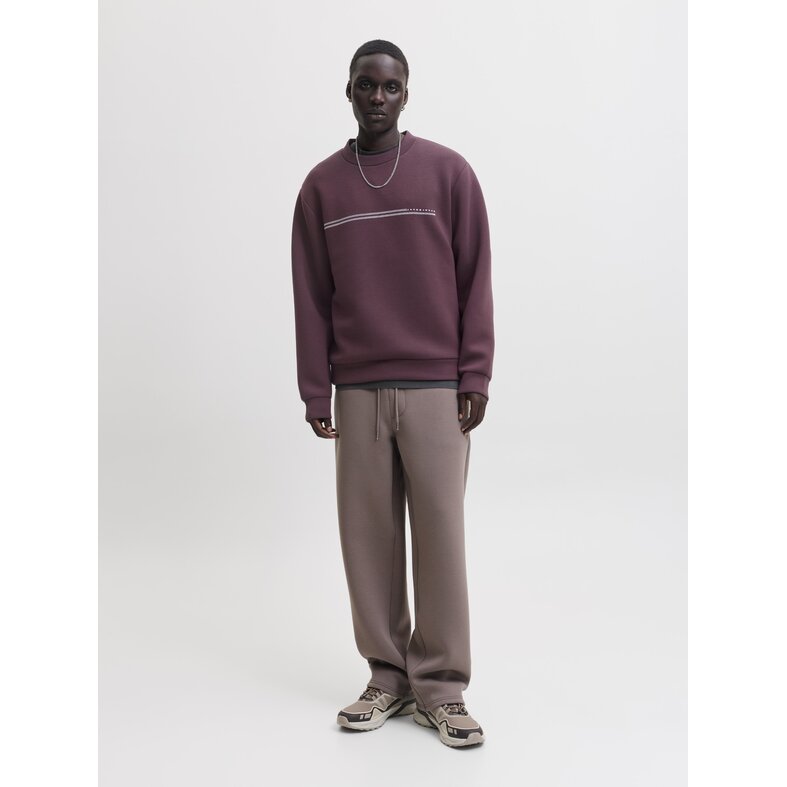 Jack & Jones Jack & Jones Heren Trui JCOFUSION SCUBA Sweatshirt Logo Print Rood