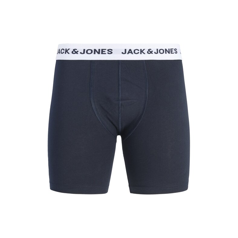 Jack & Jones Jack & Jones Heren Boxershorts Lange Pijp JACADRIAN Boxer Briefs 3-Pack Effen Groen/Rood/Donkerblauw