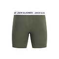 Jack & Jones Jack & Jones Heren Boxershorts Lange Pijp JACADRIAN Boxer Briefs 3-Pack Effen Groen/Rood/Donkerblauw