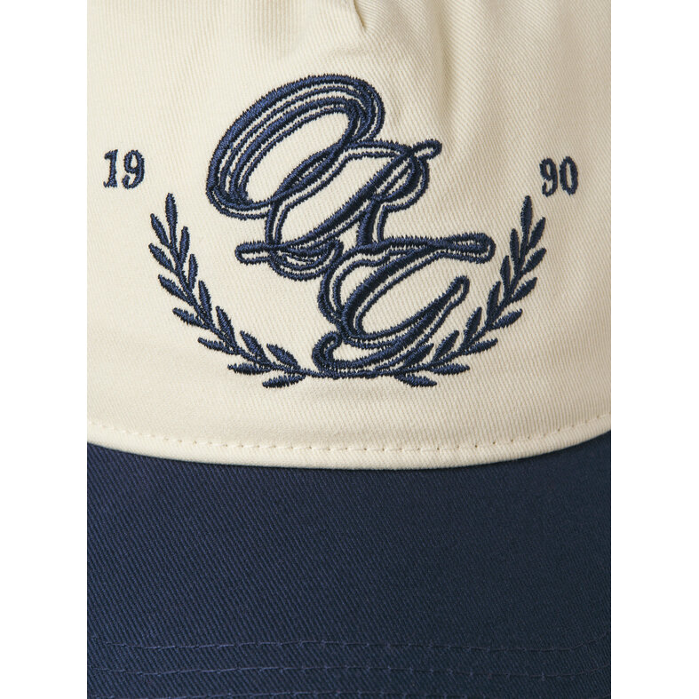 Jack & Jones Jack & Jones Heren Baseball Cap JACFRAME FREDERIKSBERG Crèmewit/Donkerblauw