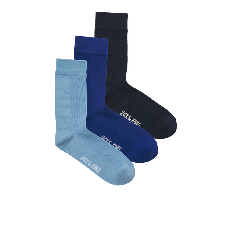 Jack & Jones Jack & Jones Heren Sokken JACASHER 3-Pack Effen Lichtblauw/Blauw/Donkerblauw
