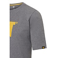 Cat Caterpillar Men's T-shirt with CAT Trademark Logo Gray