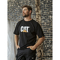 Cat Caterpillar Men's T-shirt with CAT Trademark Logo Black