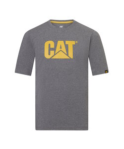 Caterpillar Heren T-shirt CAT Trademark Logo Grijs