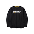 Cat Caterpillar Heren Sweatshirt Midweight Ronde Hals Zwart