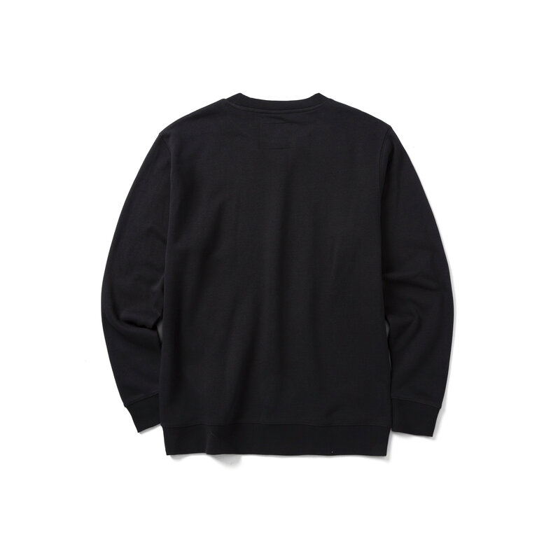 Cat Caterpillar Men's Midweight Round-Neck Sweatshirt Black