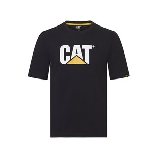 Caterpillar Men's T-shirt with CAT Trademark Logo Black