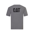 Cat Caterpillar Men's T-shirt with CAT Trademark Logo Gray