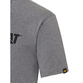 Cat Caterpillar Men's T-shirt with CAT Trademark Logo Gray