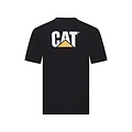 Cat Caterpillar Men's T-shirt with CAT Trademark Logo Black
