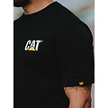 Cat Caterpillar Men's T-shirt with CAT Trademark Logo Black