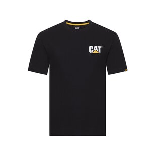 Caterpillar Men's T-shirt with CAT Trademark Logo Black