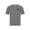 Cat Caterpillar Men's T-shirt with CAT Trademark Logo Gray