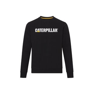 Caterpillar Men's Midweight Round-Neck Sweatshirt Black