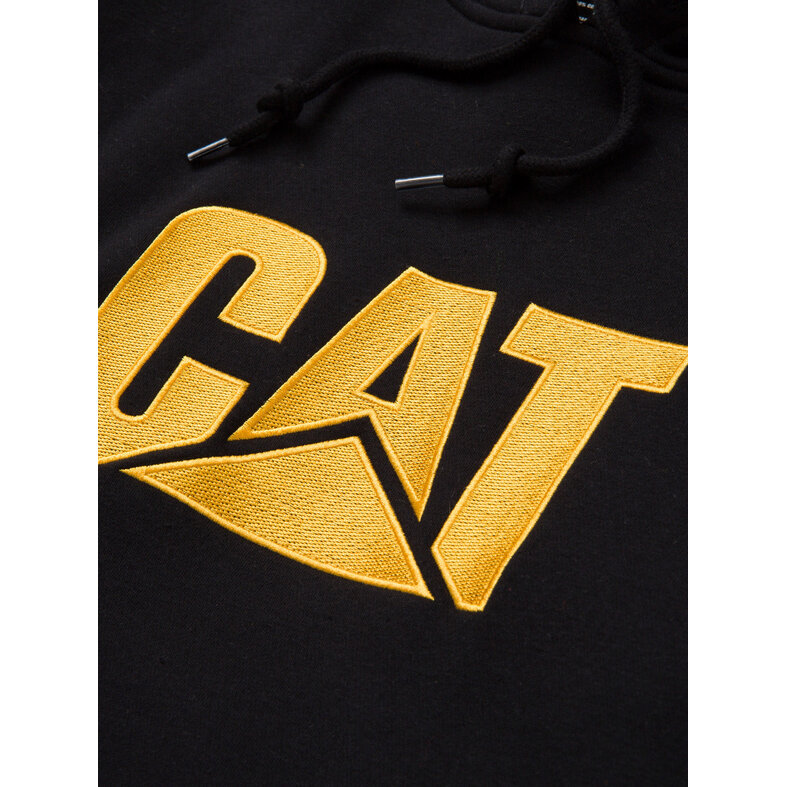 Cat Caterpillar Heren Hoodie CAT Trademark Sweatshirt Capuchon Zwart