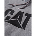 Cat Caterpillar Men's Hoodie CAT Trademark Sweatshirt with Hood Gray