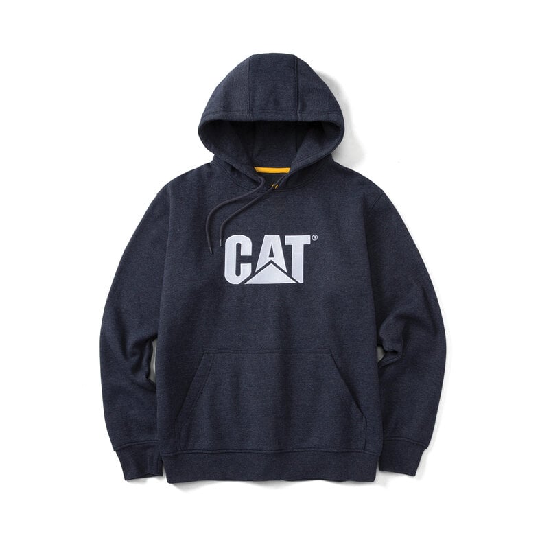 Cat Caterpillar Heren Hoodie CAT Trademark Sweatshirt Capuchon Blauw
