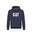 Cat Caterpillar Men's Hoodie CAT Trademark Sweatshirt with Hood Blue