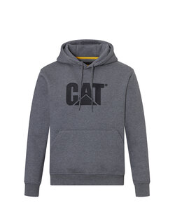 Caterpillar Men's Hoodie CAT Trademark Sweatshirt with Hood Gray