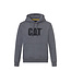 Cat Caterpillar Heren Hoodie CAT Trademark Sweatshirt Capuchon Grijs