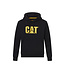Cat Caterpillar Men's Hoodie CAT Trademark Sweatshirt with Hood Black