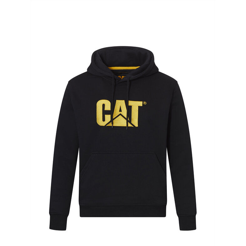 Cat Caterpillar Heren Hoodie CAT Trademark Sweatshirt Capuchon Zwart