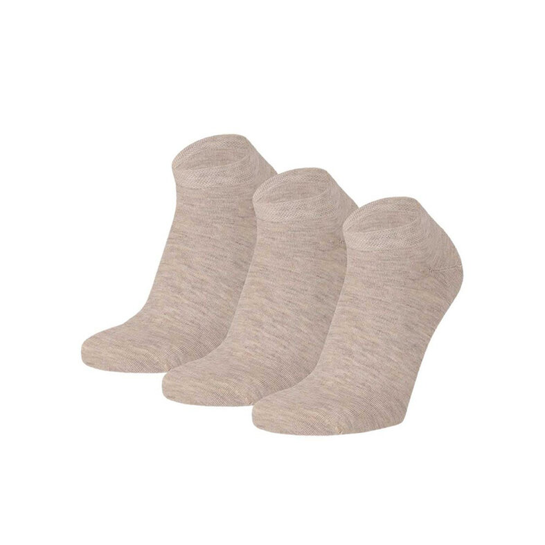 Apollo Apollo Men's/Women's Bamboo Sneaker Socks 3-Pairs Beige