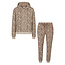 Apollo Apollo Dames Huispak Loungewear Luipaard Print Fleece Incl Capuchon