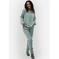 Apollo Apollo Dames Huispak Loungewear Fleece Incl Capuchon Pastel Blauw