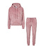 Apollo Apollo Ladies House Suit Loungewear Fleece Incl Hood Pastel Pink