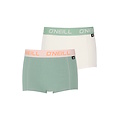 O'Neill O'Neill Boxershort Dames 2-Pack Lichtgroen/Marshmallow