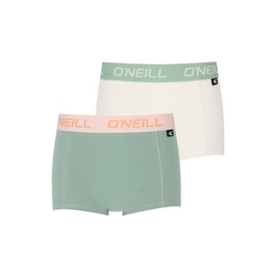 O'Neill Boxershort Dames 2-Pack Lichtgroen/Marshmallow