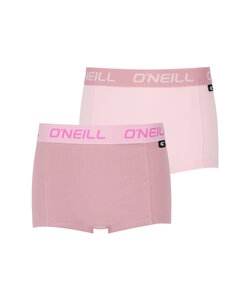 O'Neill Boxershort Dames 2-Pack Effen Roze
