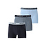 O'Neill O'Neill Heren Boxershorts Trunks Effen 3-Pack Donkerblauw/Blauwgrijs/Lichtblauw