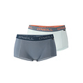 O'Neill O'Neill Women's Boxer Shorts 2-Pack Solid Blue-Gray/Pastel Blue