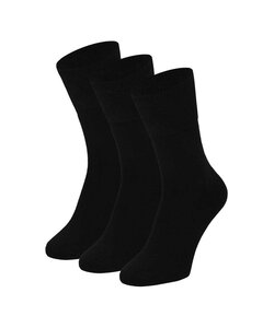 Apollo Women's/Men's Diabetes Bamboo Socks 3-Pack Black