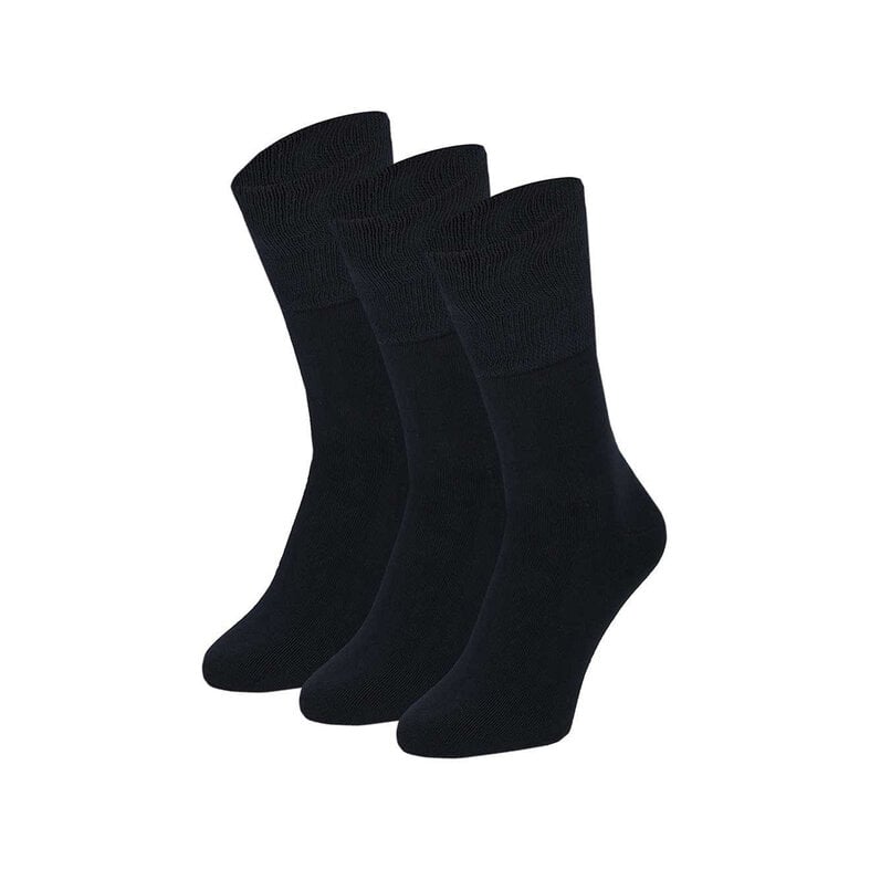 Apollo Apollo Dames/Heren Diabetes Bamboe Sokken 3-Pack Blauw