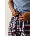 Phil & Co Phil & Co Heren Pyjamabroek Lang Rood/Blauw Geruit